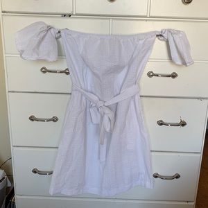 Mimi Chica white off the shoulder midi dress